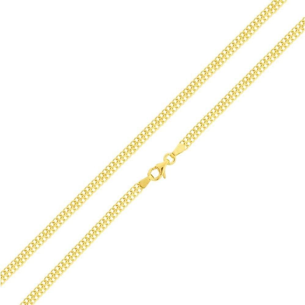Corrente de ouro 18k feminina malha lacraia 40cm