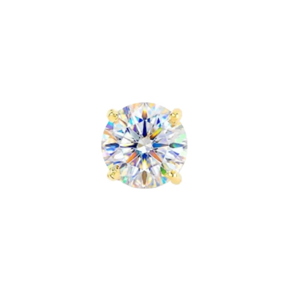 Pingente ponto de luz Moissanite 10mm 4ct