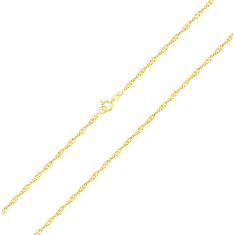 Corrente de ouro 18k singapura 45cm espessura 1,5mm