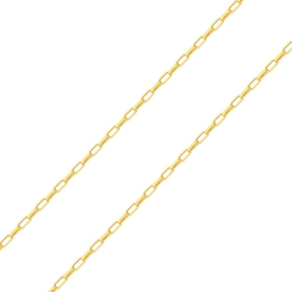 Corrente masculina de ouro 18k cartier grossa 60cm 8,23g foto frontal da corrente 