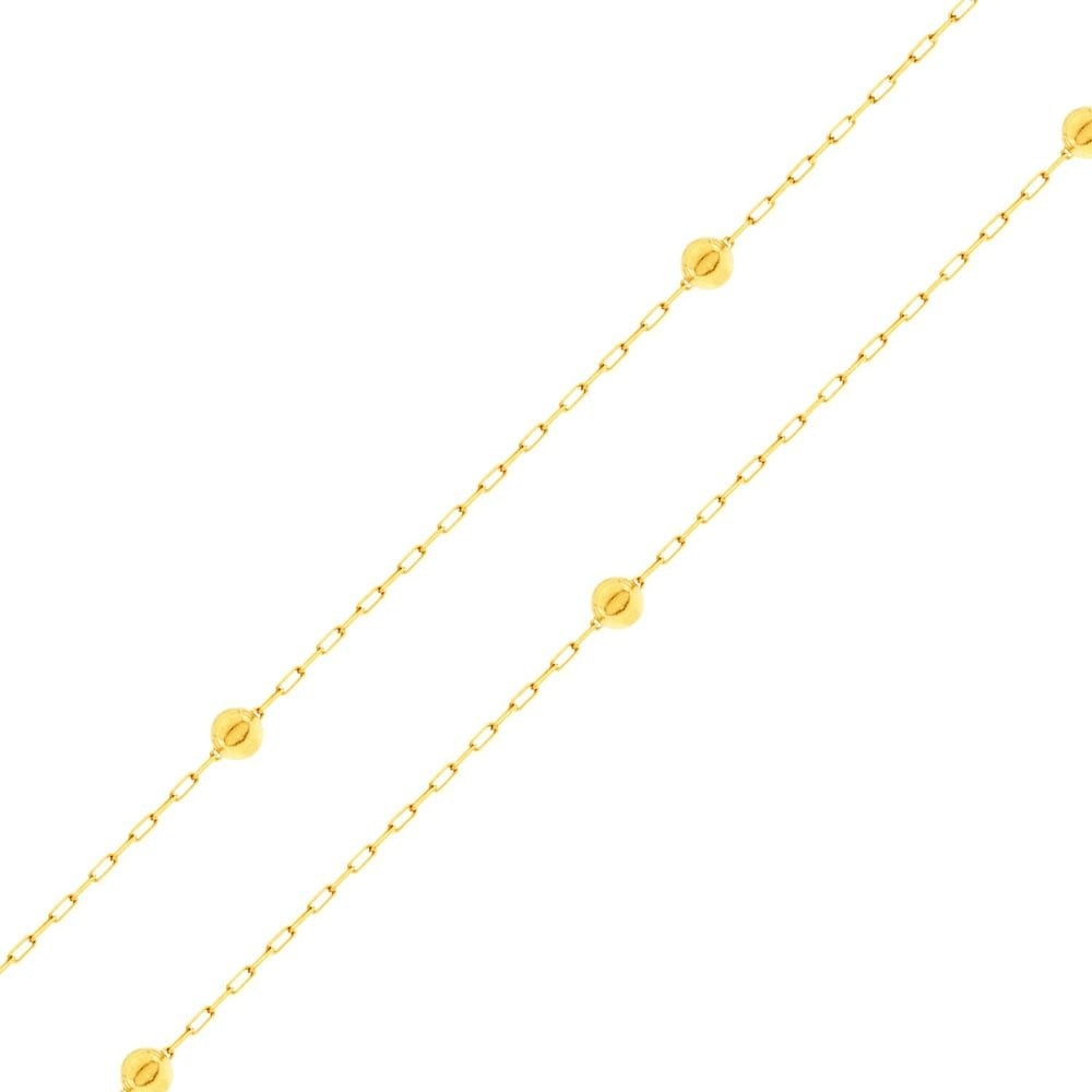 Gargantilha de ouro 18k bolinha modelo tradiconal Gargantilha foto das bolinhas lentilhas