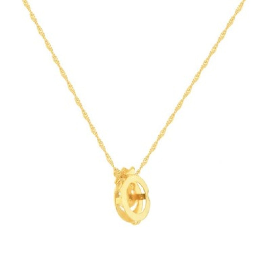Corrente De Ouro 18k 45cm + Pingentes De Ouro 18k 2 Filhos Carinha
