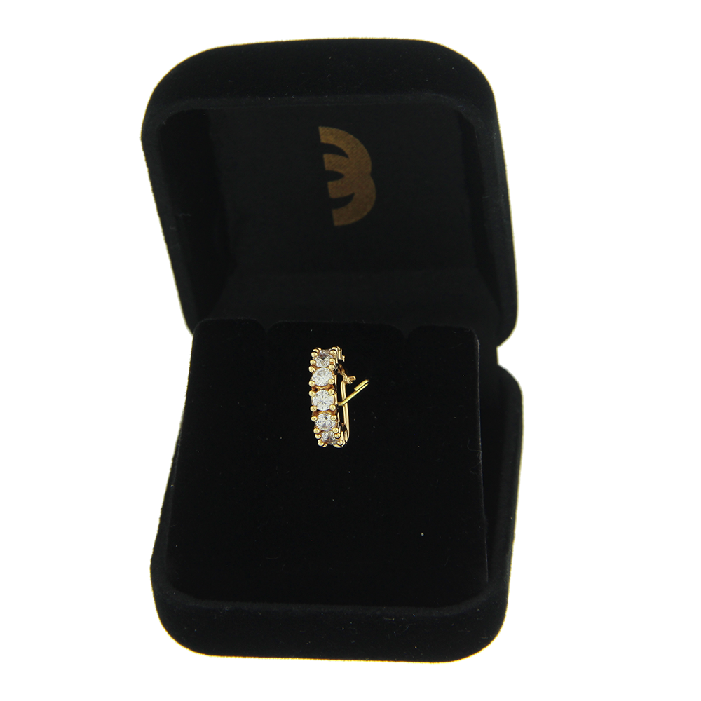 Piercing de ouro 18k orelha Conch encaixe 4mm
