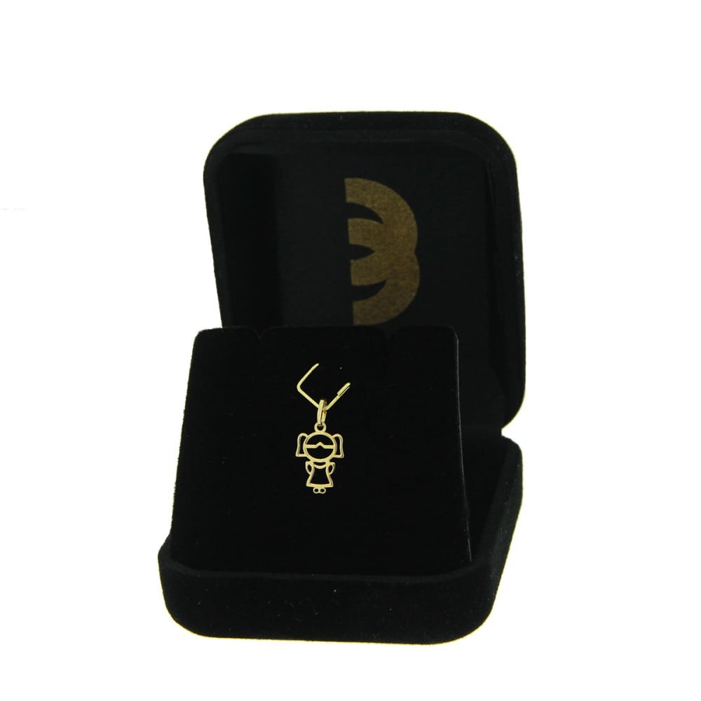 Pingente De Ouro 18k Menina - Filha mini