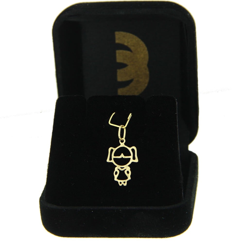 Pingente De Ouro 18k Menina Filha (Pequeno)