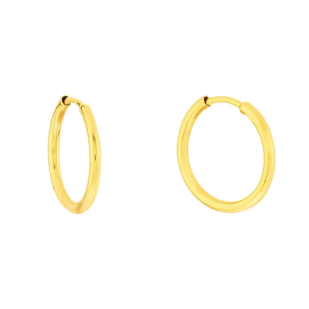 Brinco de argola de ouro pequena masculino feminino