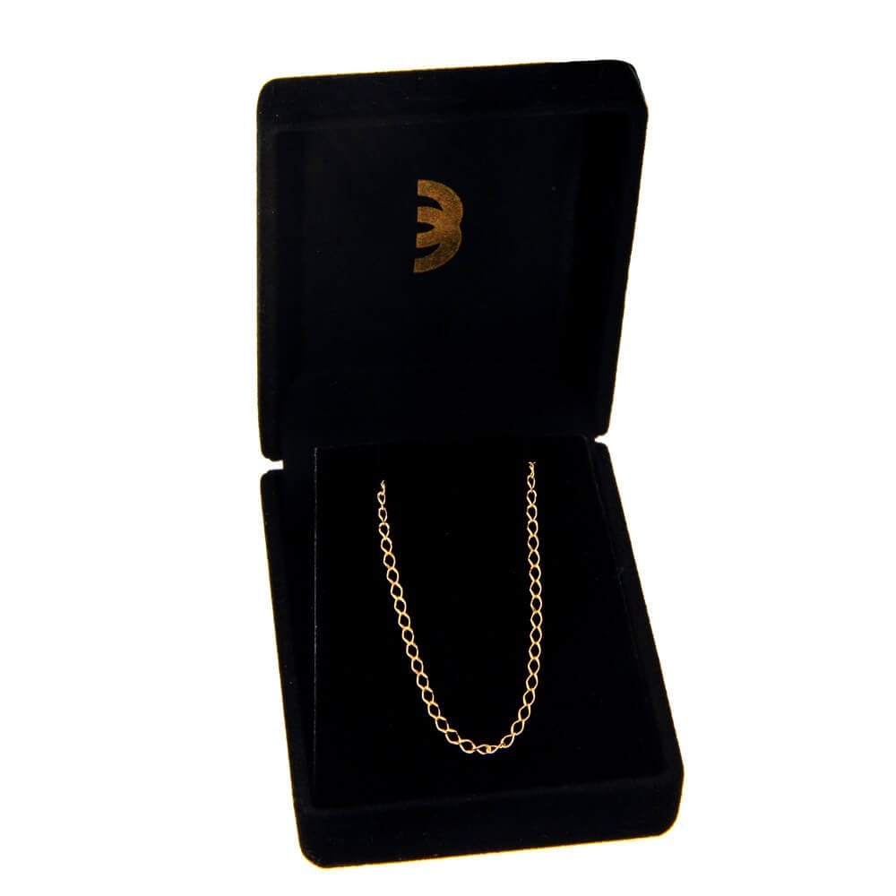 Corrente de Ouro 18k grumet carambola 40cm
