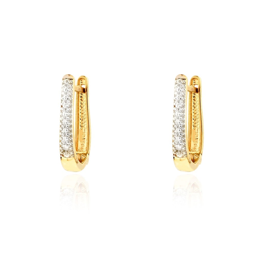 Brinco de ouro 18k Argola trabalhada com rodio