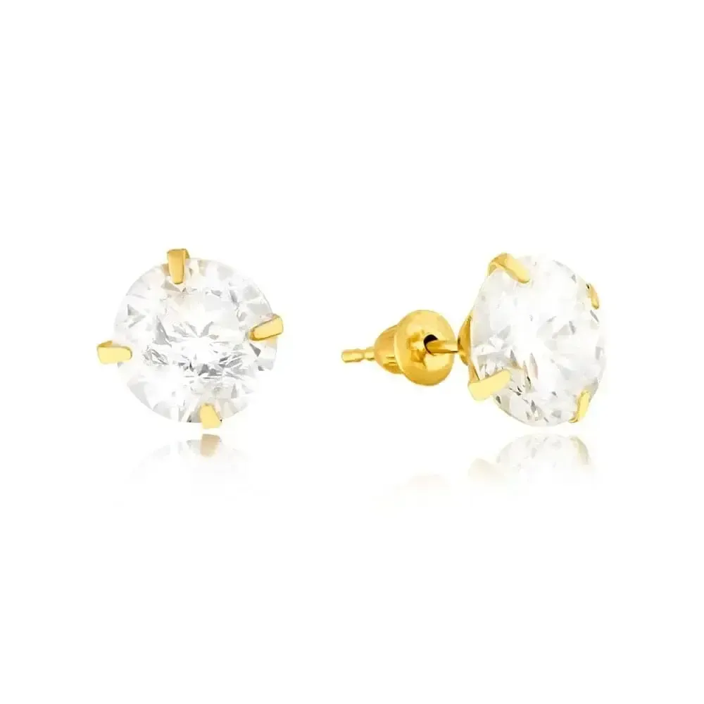 Brinco de ouro 18k 7mm masculino / feminino 20484B