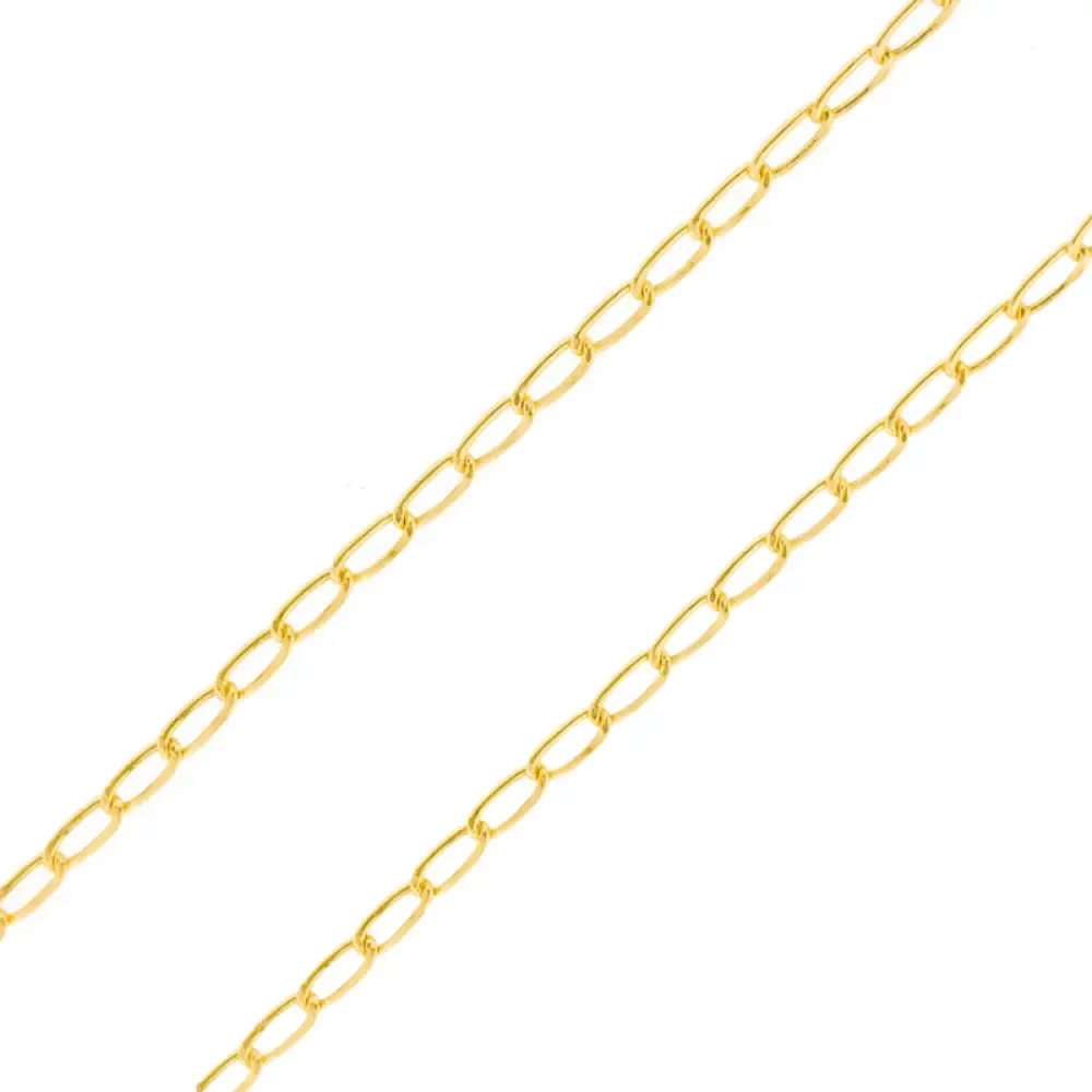 Corrente de ouro 18k masculina Grumet alongada 50cm