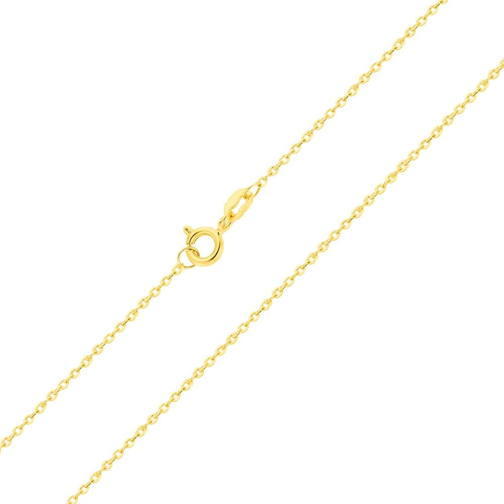 Corrente de ouro feminina 18k bailarina mini 40cm