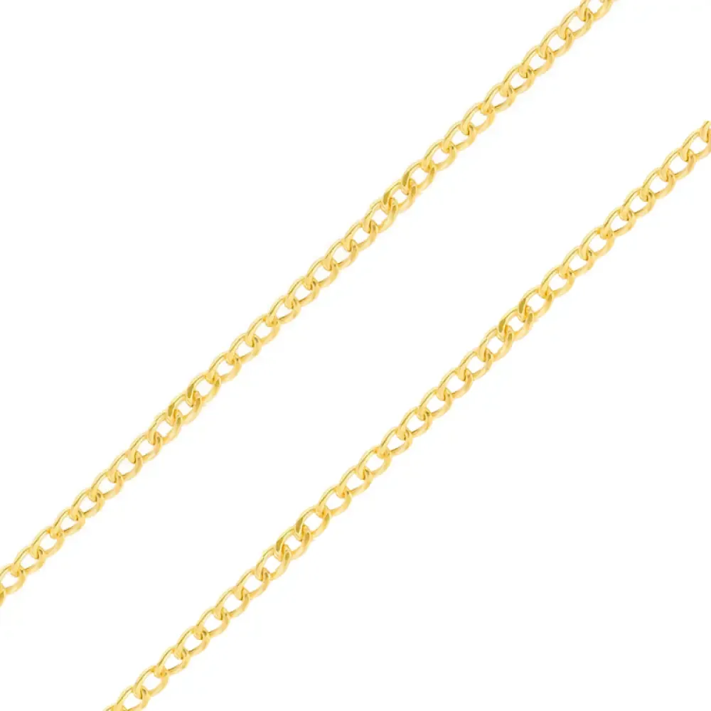 Corrente de ouro 18k masculina Grumet oca 60cm