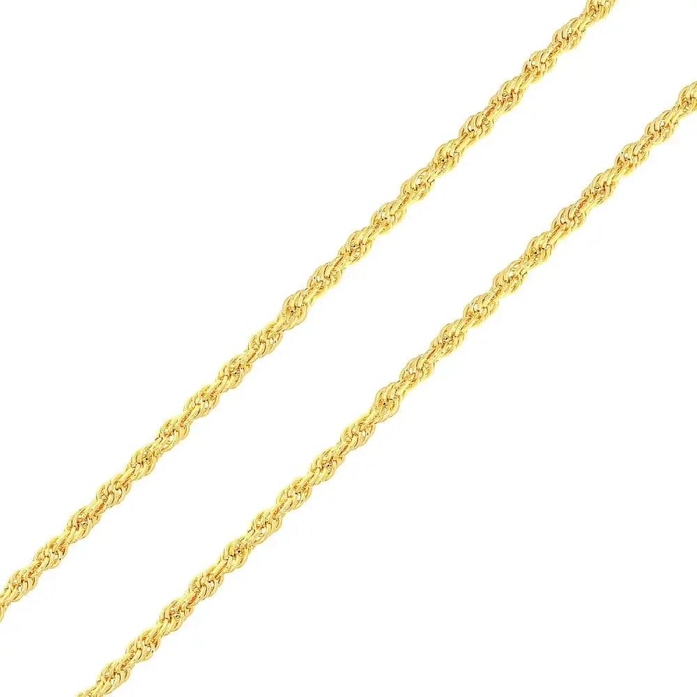 Corrente de ouro feminina 18k corda delicadas 45cm