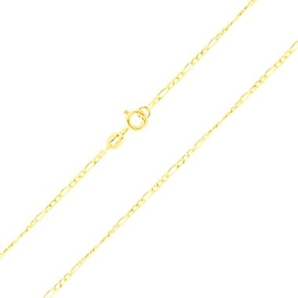 Pulseira masculina de ouro 18k modelo grumet 3x1 fina