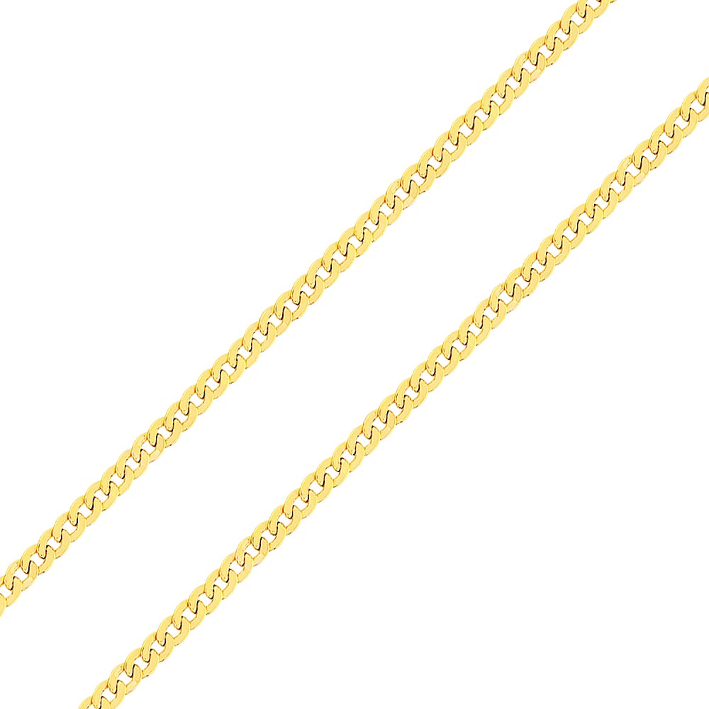 Corrente de ouro masculina grossa 60cm – malha grumet 4mm