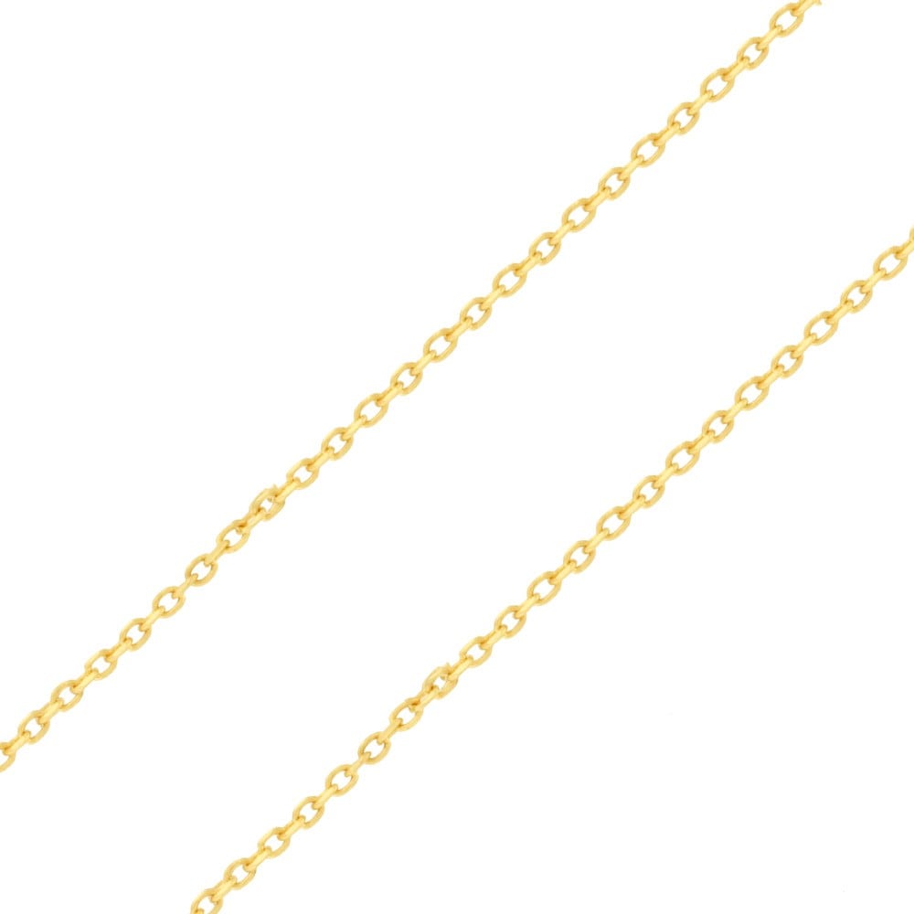 Corrente de Ouro 18k com pingente olho grego malha