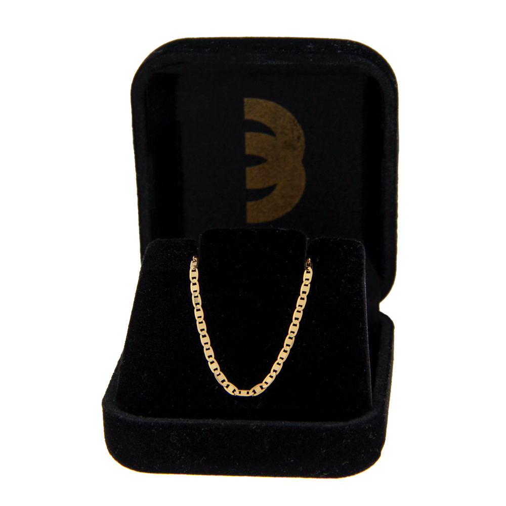 Corrente de Ouro 18k feminina Piastrine 40cm 1,9g
