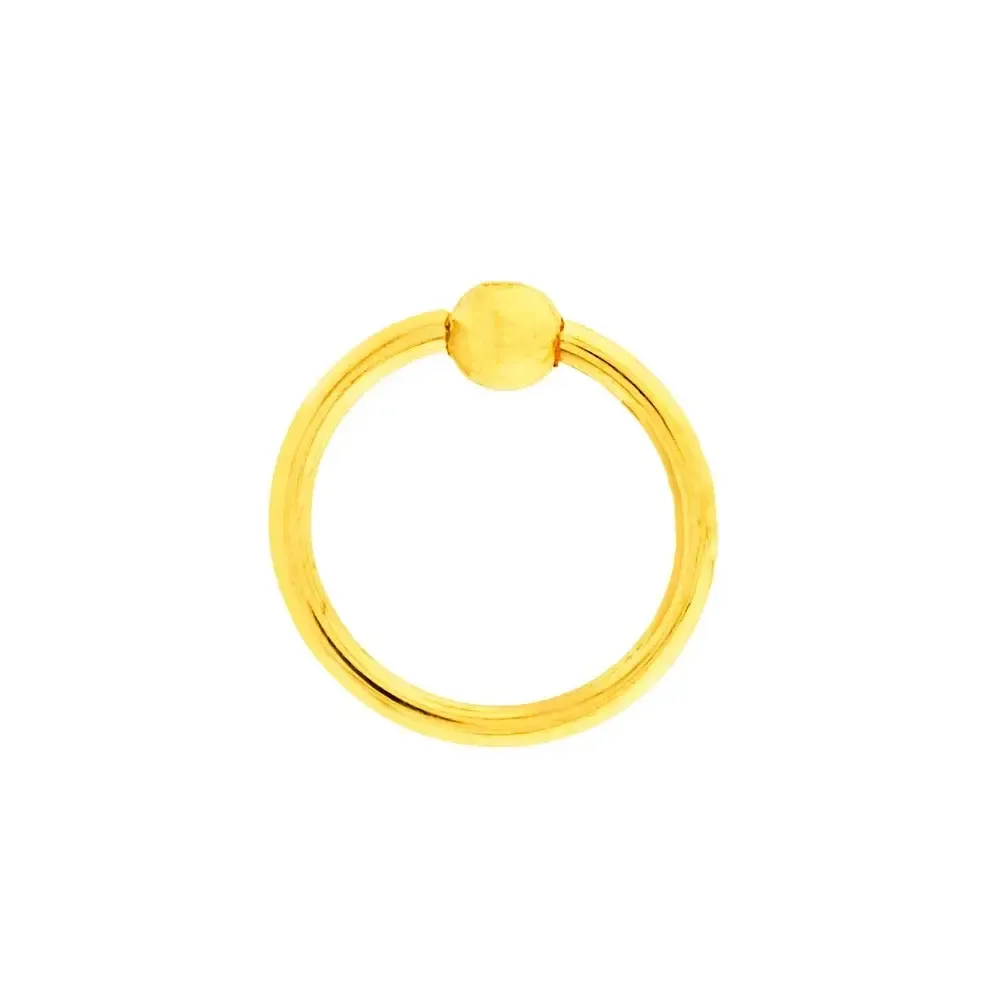 Piercing de Ouro 18k cartilagem bola pressão 