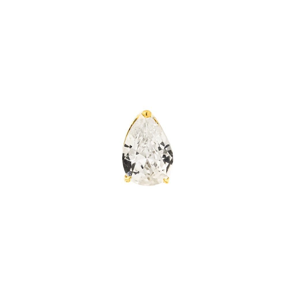 Pingente gota de ouro 18k caixa