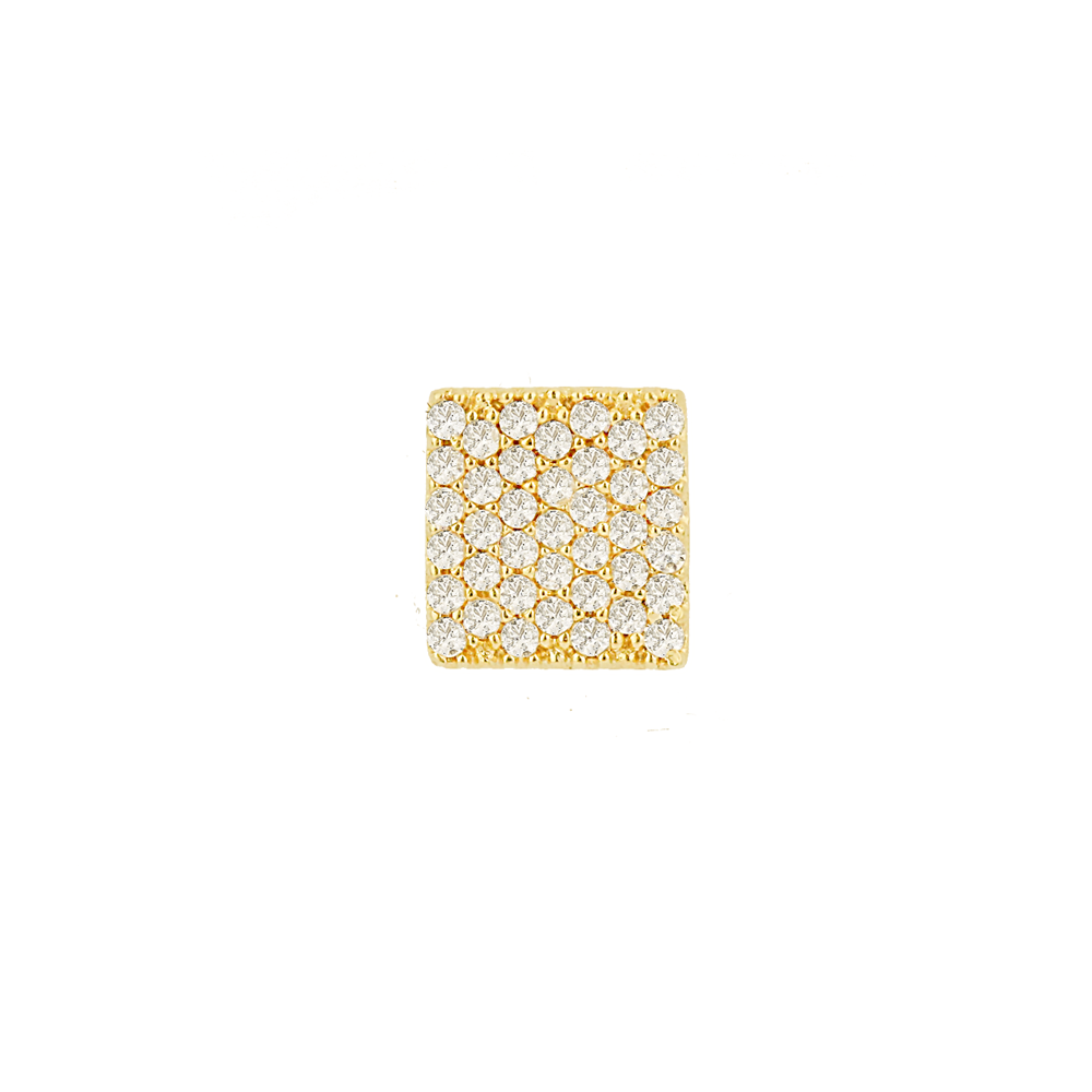 Pingente ponto de luz ouro 18k quadrado chuveiro