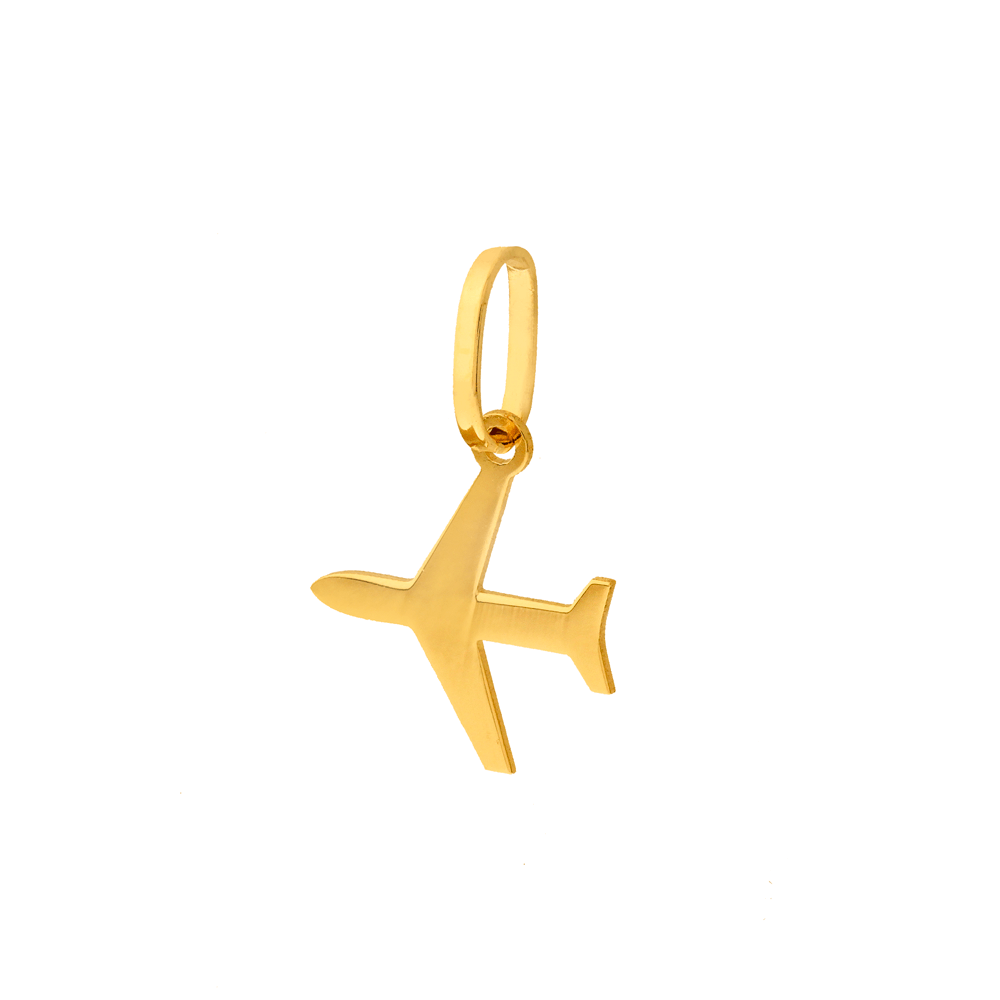 Pingente de ouro 18k Wanderlust avião