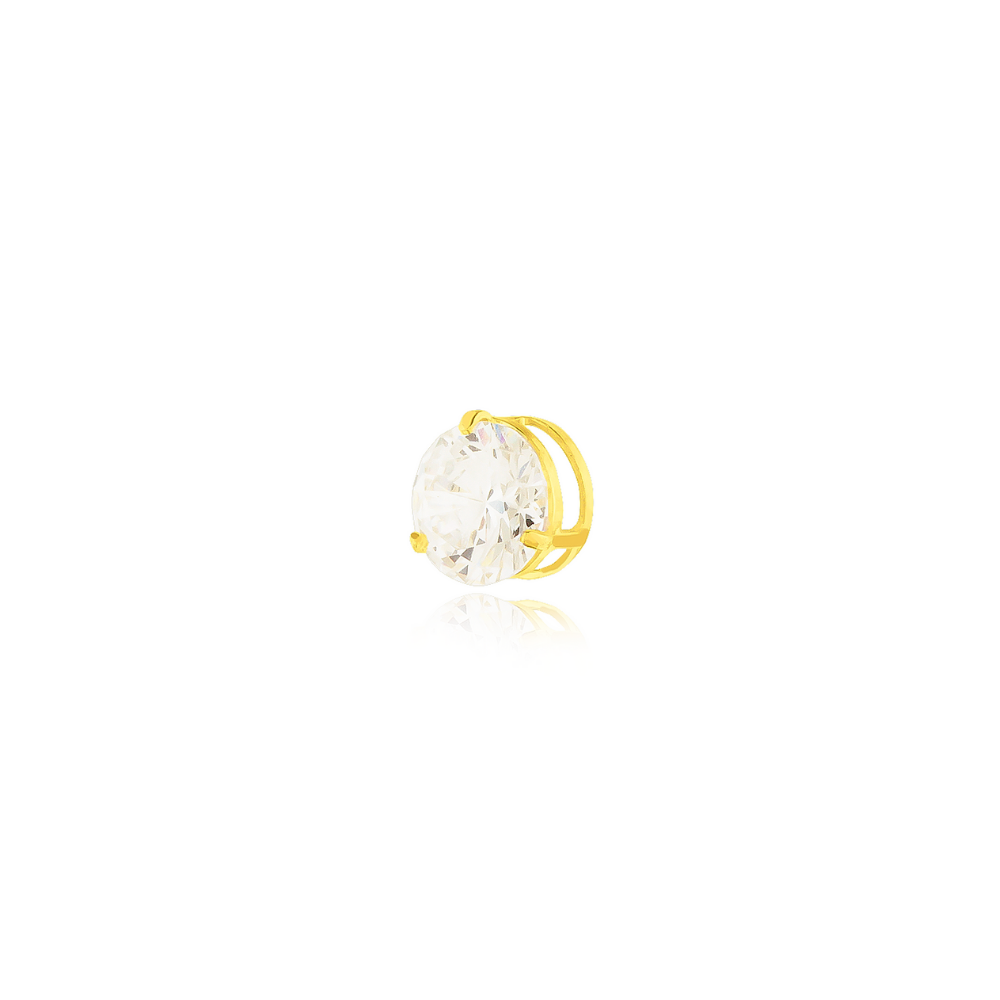 Pingente em ouro 18k ponto de luz 5mm