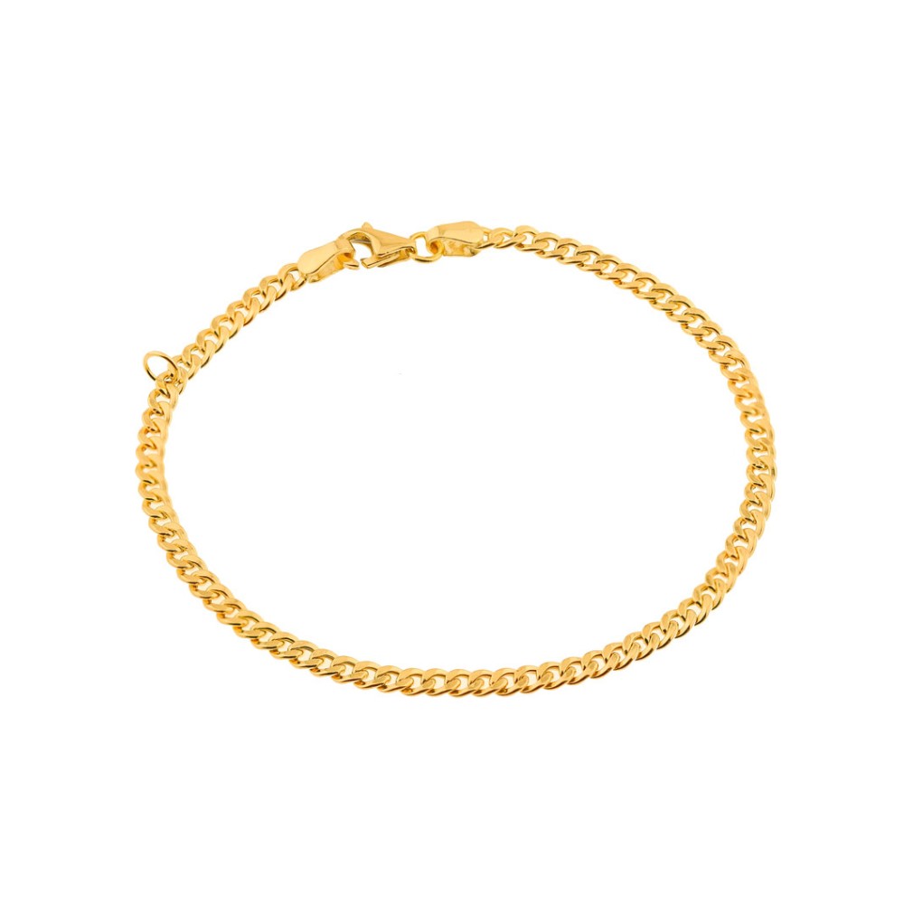 Pulseira infantil masculina de ouro 18k regulador