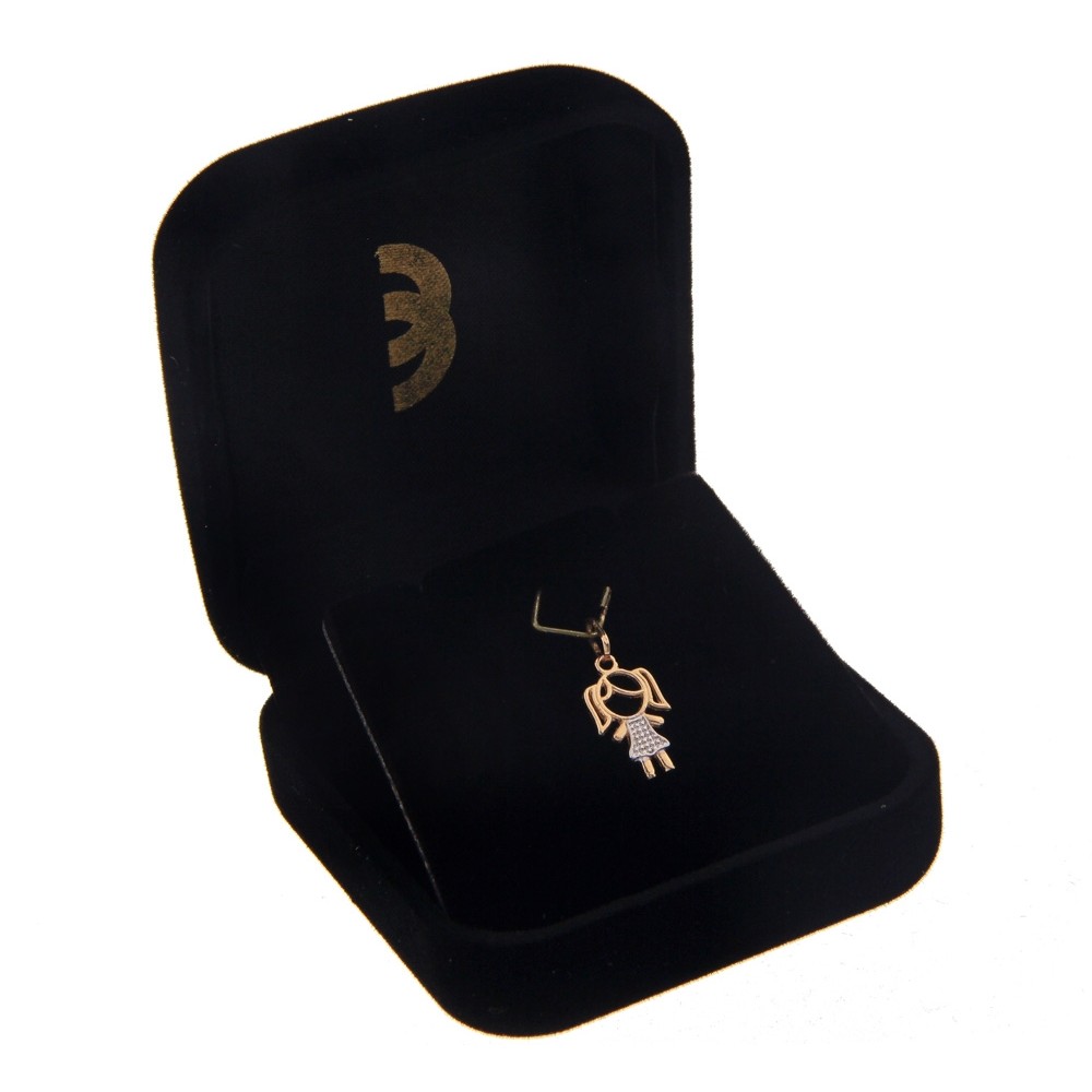 Pingente De Ouro 18k Menina / Filha