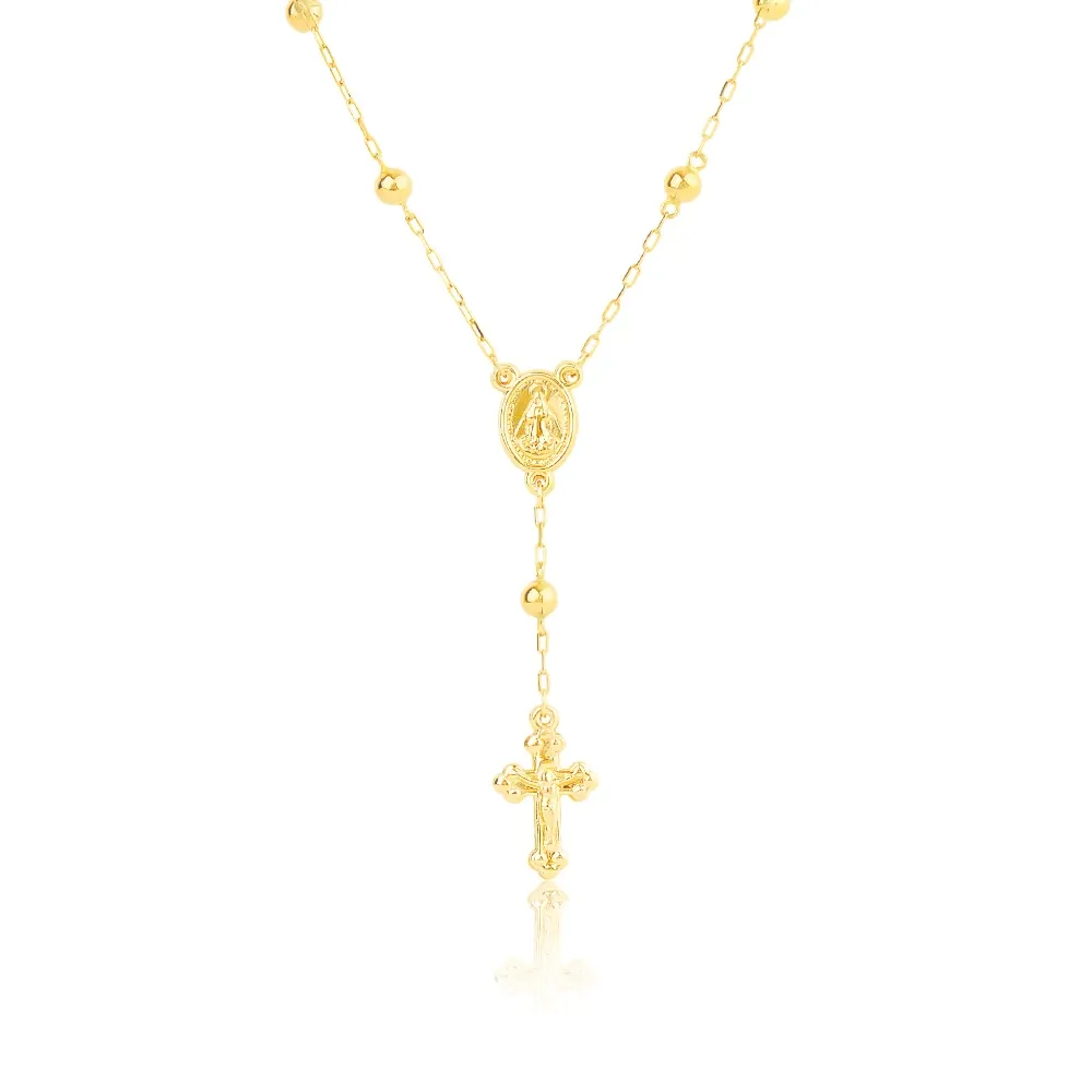 Terço de ouro 18k Nossa Senhora Aparecida