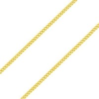 Corrente de ouro 18k masculina / feminina 60cm grumet 3,65g foto detalhada elos da corrente