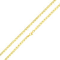 Corrente de ouro 18k feminina malha lacraia 40cm