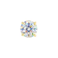Pingente ponto de luz Moissanite 10mm 4ct