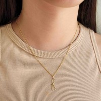 Pingente estetoscópio de ouro 18k pedra verde Medicina