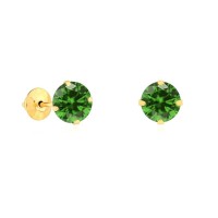 Brinco ponto de luz de ouro 18k