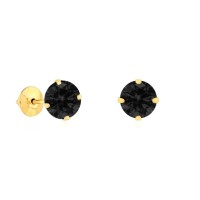 Brinco ponto de luz de ouro 18k
