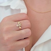 Anel filhos de ouro 18k amor menino