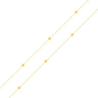 Gargantilha de ouro 18k bolinha modelo tradiconal Gargantilha foto da peça inteira