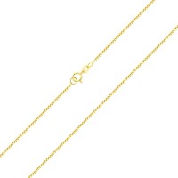 Corrente de ouro 18k feminina veneziana 40cm 0,5mm
