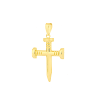 Pingente cruz de ouro 18k prego