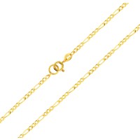 Pulseira masculina de ouro 18k modelo grumet 3x1 fina