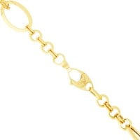 Pulseira de ouro 18k Feminina com pingente de coracao em ouro rose foto fecho da pulseira