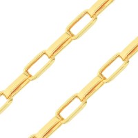 Corrente masculina de ouro 18k cartier grossa 60cm 8,23g foto detalhada malha da corrente 