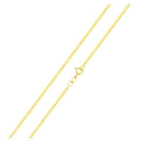 Corrente de Ouro 18k feminina Piastrine 40cm 1,9g