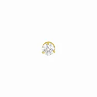 Pingente moissanite ponto de luz 4mm ouro 18k