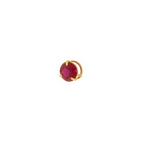Pingente ponto de luz mini vermelho ouro 18k