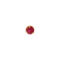 Pingente ponto de luz mini vermelho ouro 18k