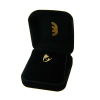 Brinco ou piercing de ouro 18k argola coração com pedras 