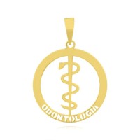 Pingente De Ouro 18k Profissão Odontologia