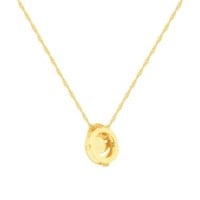 Corrente De Ouro 18k 45cm + Pingentes De Ouro 18k 2 Filhos Carinha
