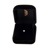 Piercing de ouro 18k ponto de luz estrela tragus cartilagem